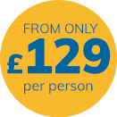 From only £99 per person